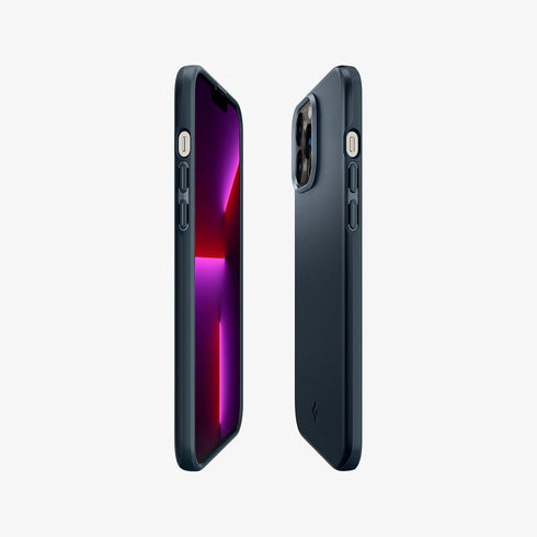 ACS03674 - iPhone 13 Pro Max Case Thin Fit in black showing the back